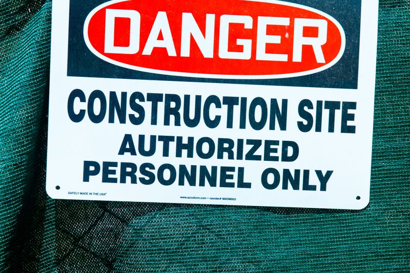 construction site safety warning